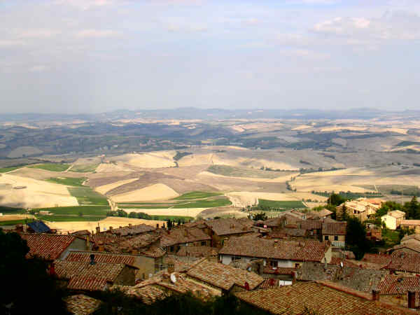 Panorama della Val d'Orcia dalla Fortezza di Montalcino